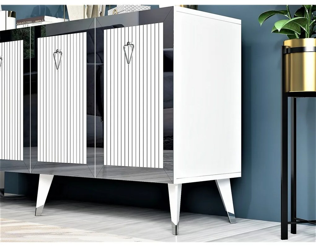 Bare White and Silver szekrény