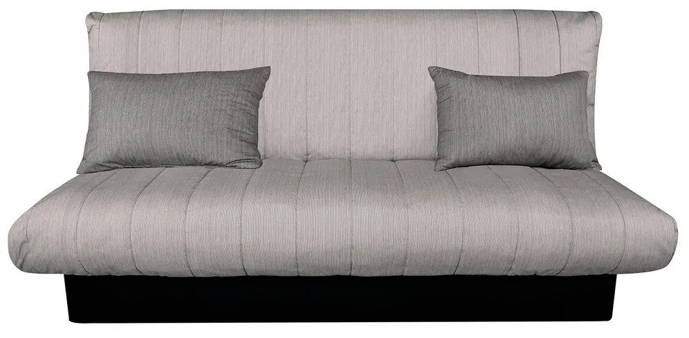 Click-Clack Felicity Kihúzható kanapé, 195x75x90 cm, tárolóládával, textil huzat, világosszürke