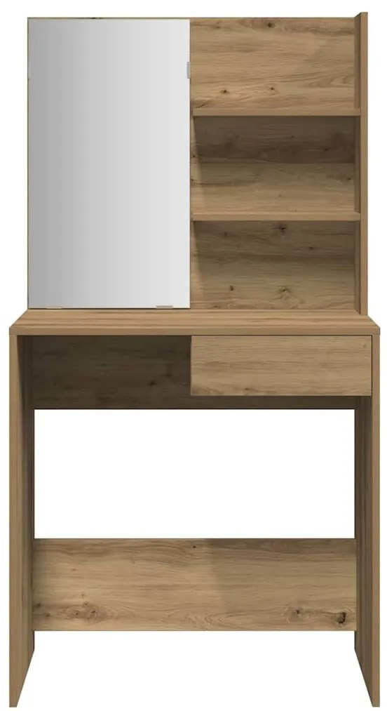 Fésülködőasztal tükörrel Artisan Oak 74,5x40x141 cm