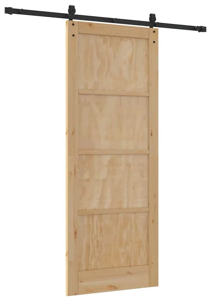 Csúszó ajtó Egyéb ORKDAL Természetes és fekete 83 x 211 cm