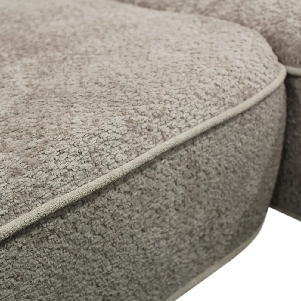 Sarokkanapé, szürkésbézs Taupe, jobbos, MURIEL ROH