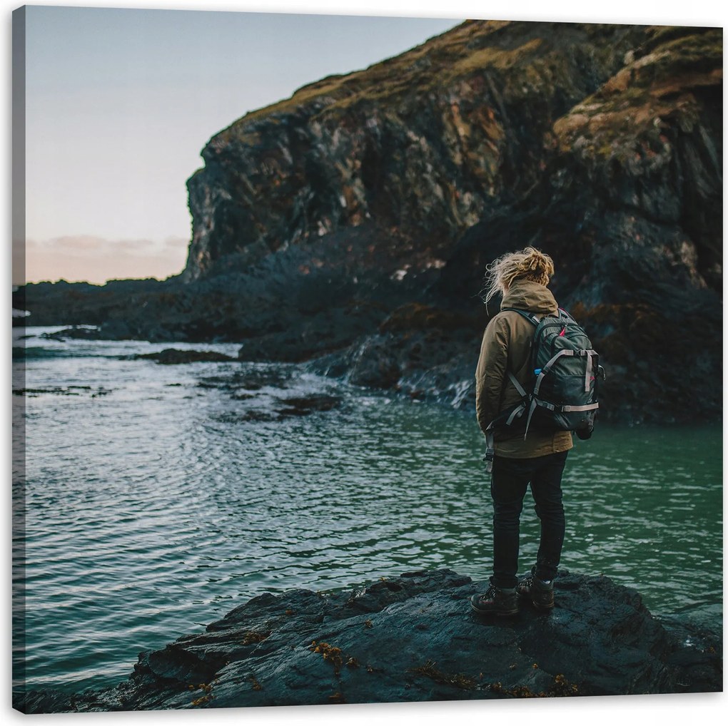 Vászonkép Hegyek Hegymászás Természet Sziklák Természet 40x40