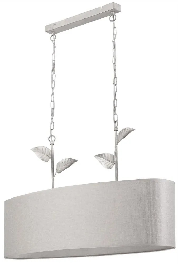 Csillár láncon NOEMI 2xE27/60W/230V ezüst