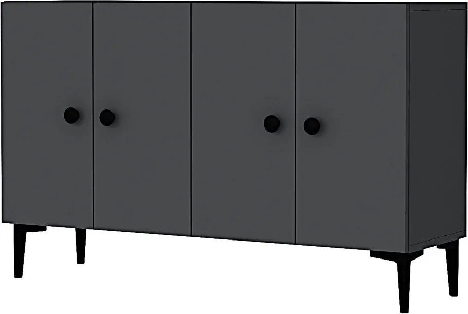 Pella komód, antracit, 120 cm