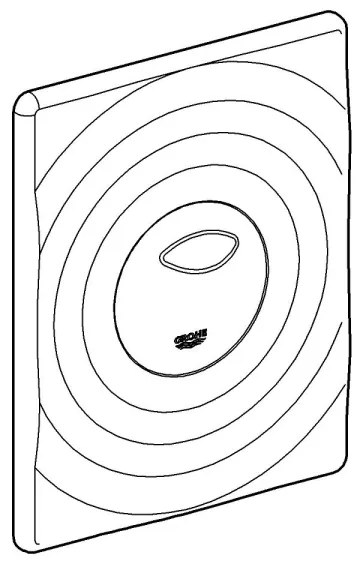 GROHE 42302SH0 - SURF öblítőgomb, 156 × 197 mm, fehér