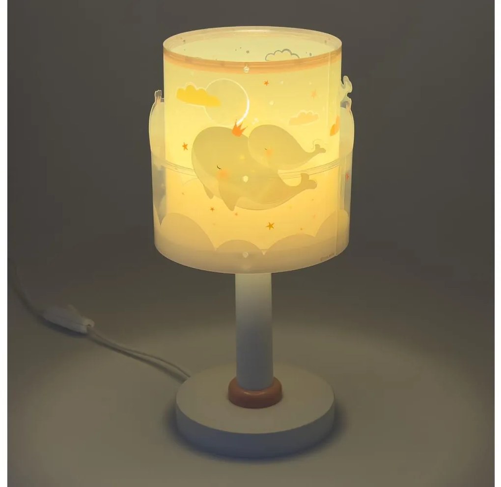 Dalber 61171S - Gyereklámpa WHALE DREAMS 1xE14/8W/230V rózsaszín