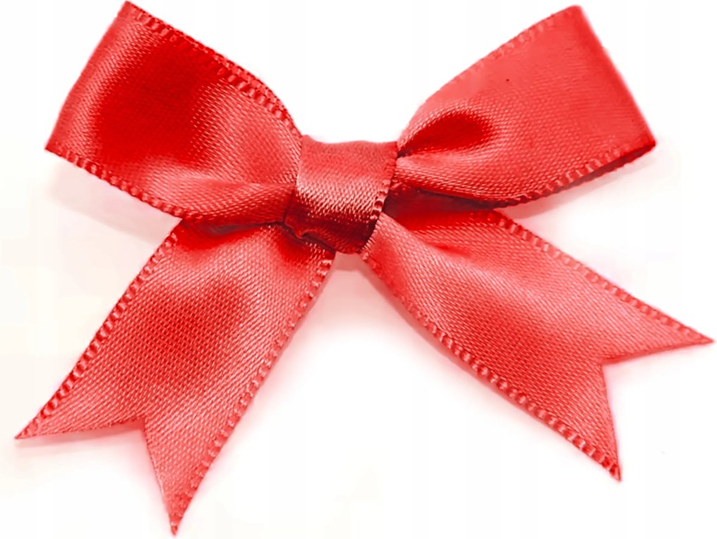 Szatén masni 8,5cm x 8,5cm Piros 50 db