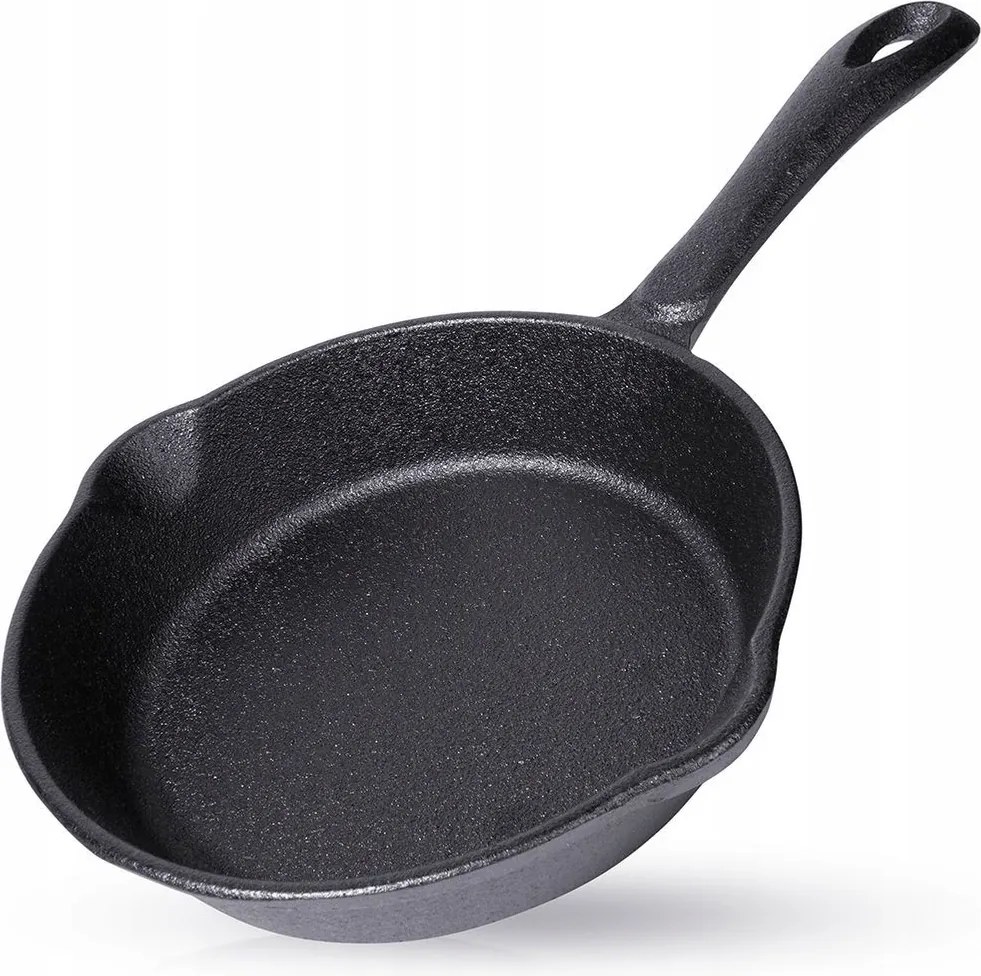 Öntöttvas Gáz Indukciós Serpenyő Grill Tűzhely Sütő Tányér 16 cm