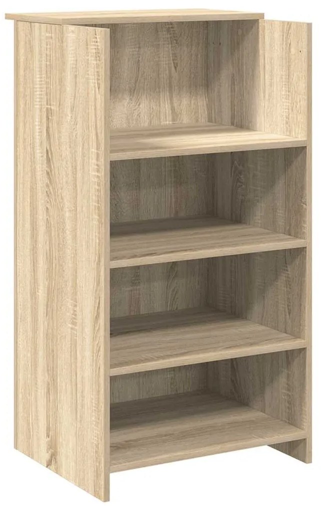 recepciós pult sonoma tölgy 55x50x103,5 cm szerelt fa