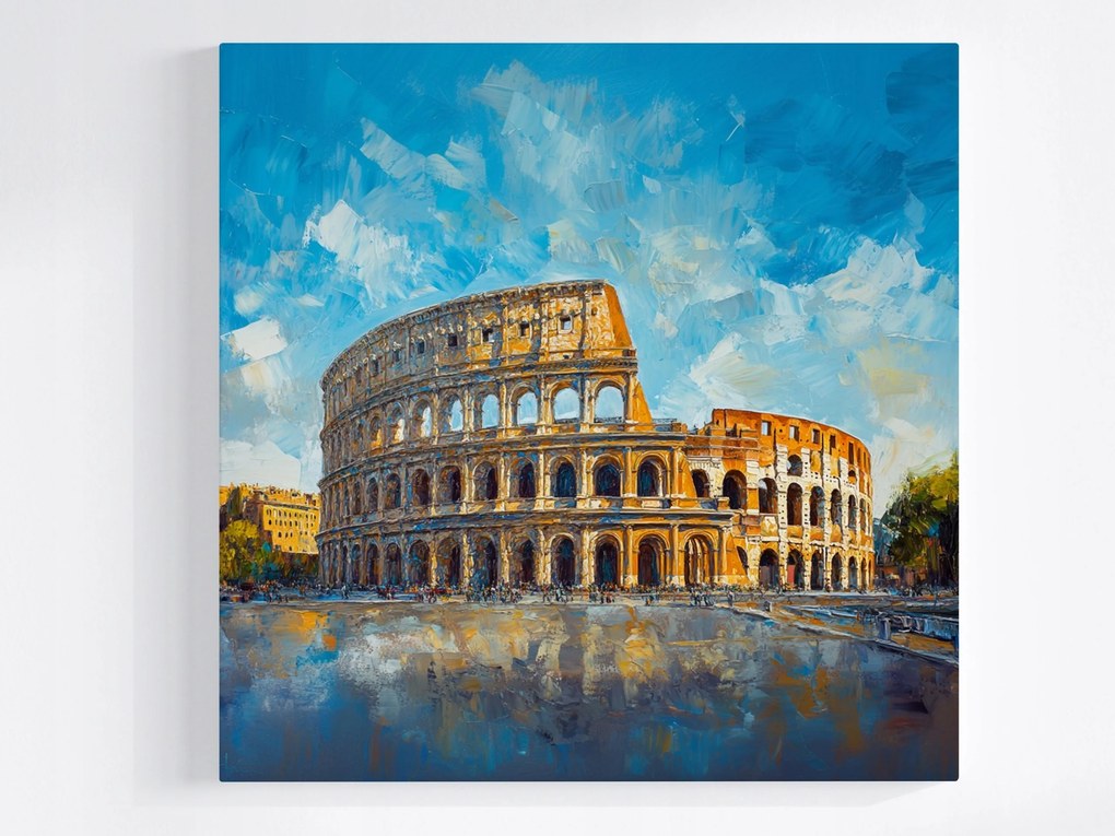 Poszter Róma Colosseum Építmény Műemlék Építészet 80x80