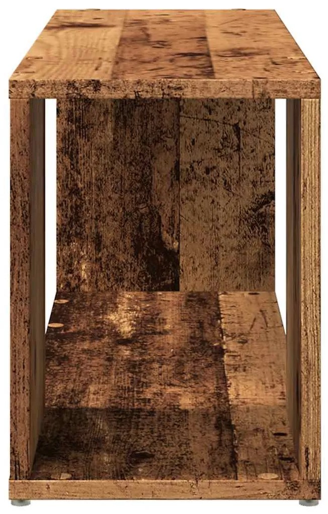 antik hatású szerelt fa TV-szekrény 80x24x32 cm