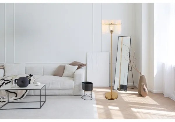 Globo 15698SM - Állólámpa GORLEY 1xE27/60W/230V arany