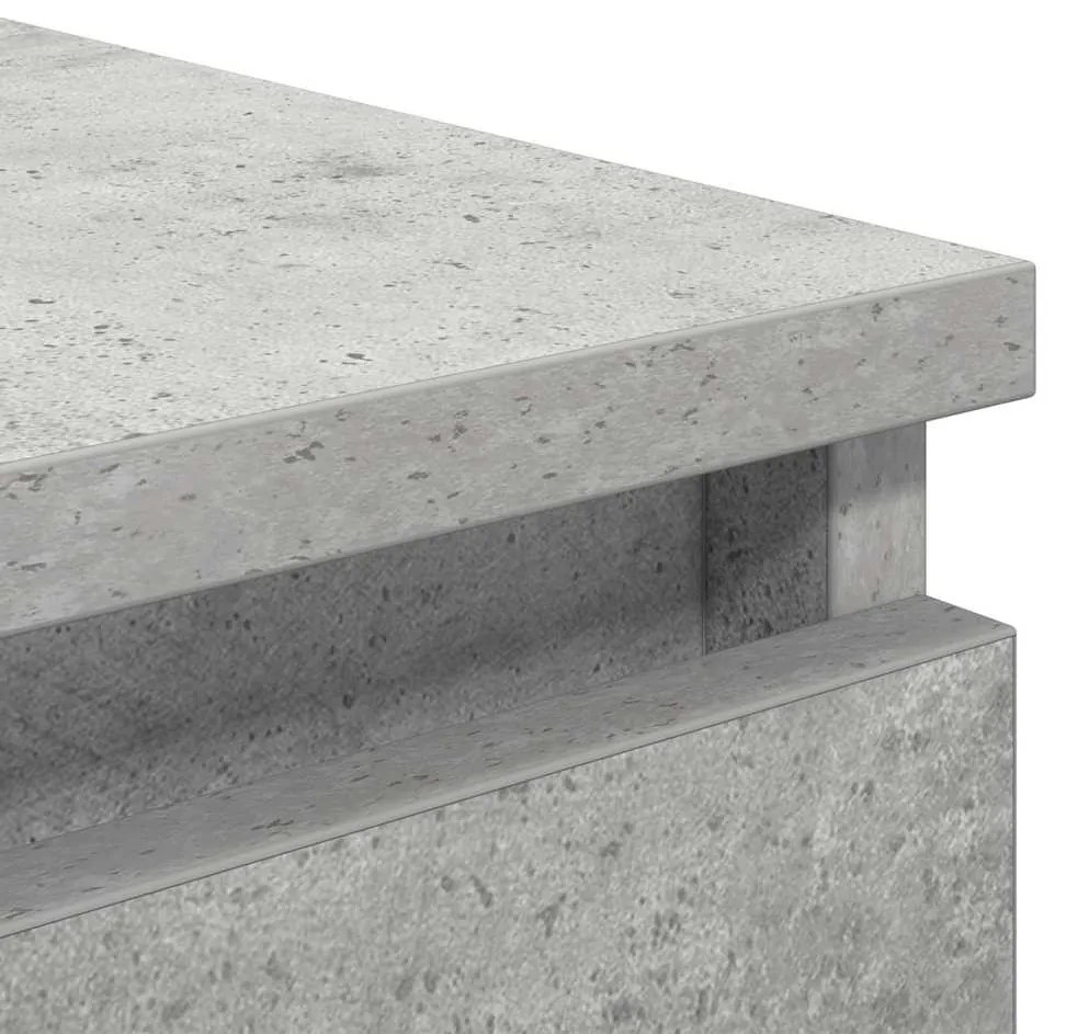 betonszürke szerelt fa tálalószekrény 37,5x35x76 cm