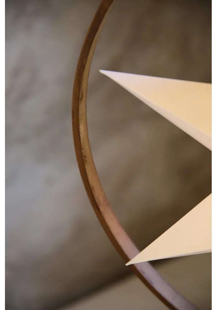 Fehér-barna fénydekoráció ø 50 cm Speranza – Markslöjd