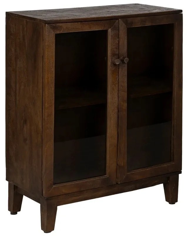 Barna mangófa tálalószekrény 80x100x40 cm Ravi – Ixia