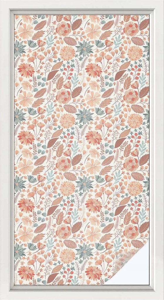 Ablakfólia öntapadós Adatvédelem Virágos kompozíció 50x100