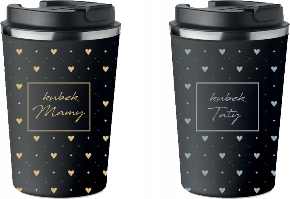 2 db-os Termo Bögre szett Prémium Anya Apa Bögre ajándék 350ml KT_069
