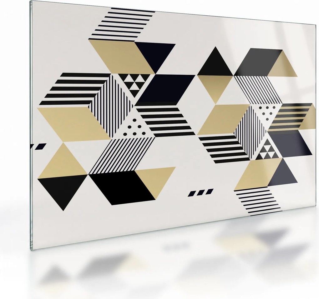 Üveg kép - Geometriai formák N⁰1 (70x50 cm)