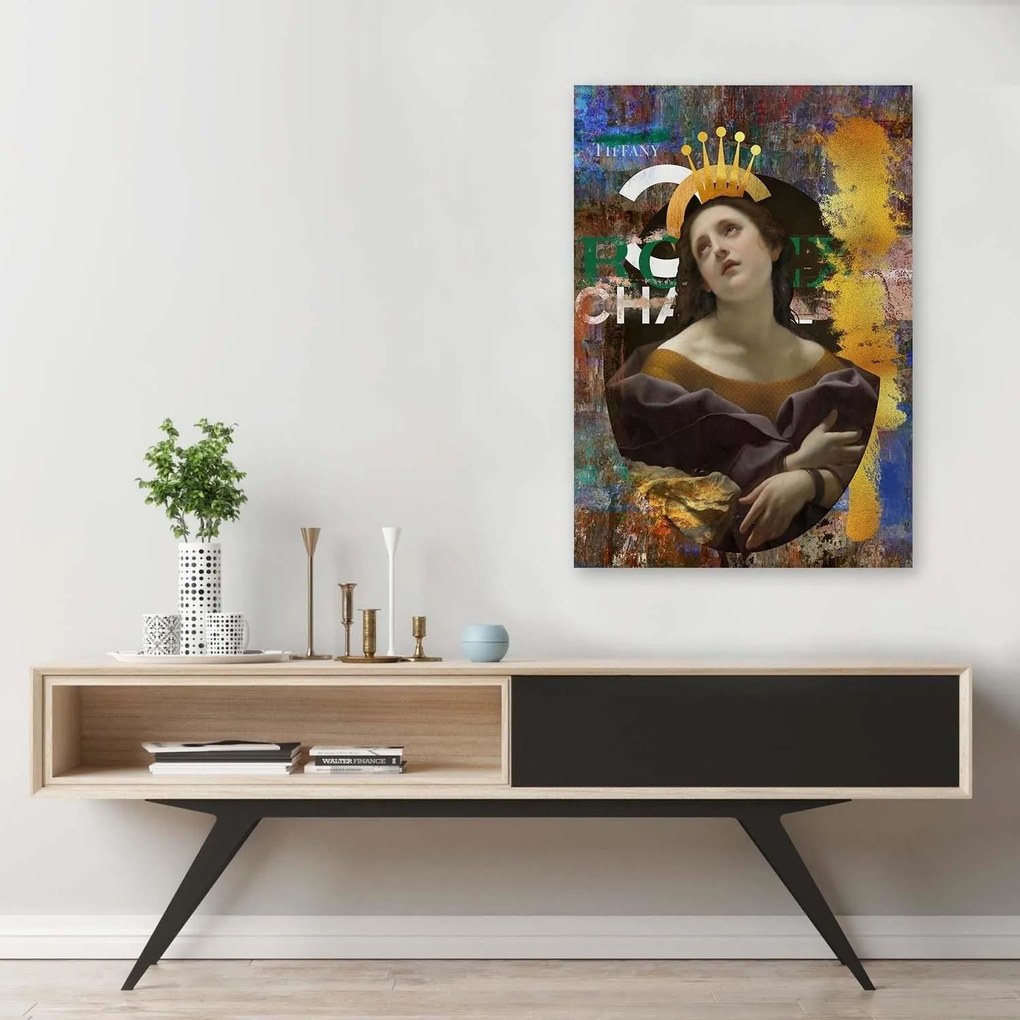 Gario Vászonkép Chanel háttér portré - Jose Luis Guerrero Méret: 70 x 100 cm