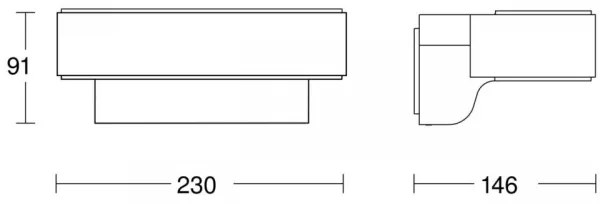 STEINEL 87562 -LED Kültéri fali lámpa érzékelővel L 810 SC LED/9,8W/230V