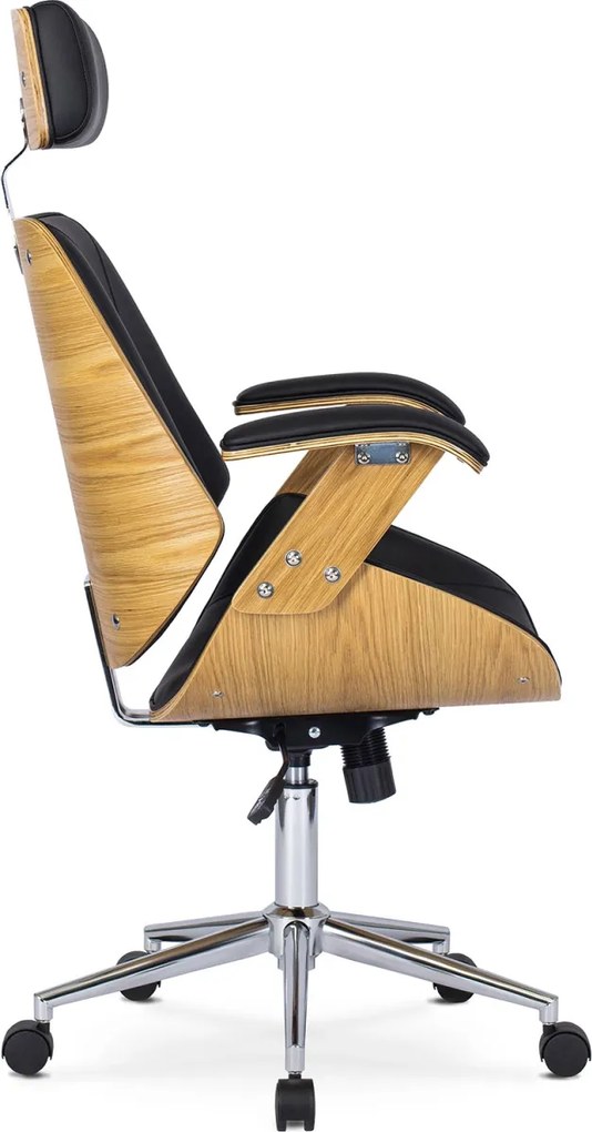 Vezetői forgószék aranytölgy/fekete színben FABIAN