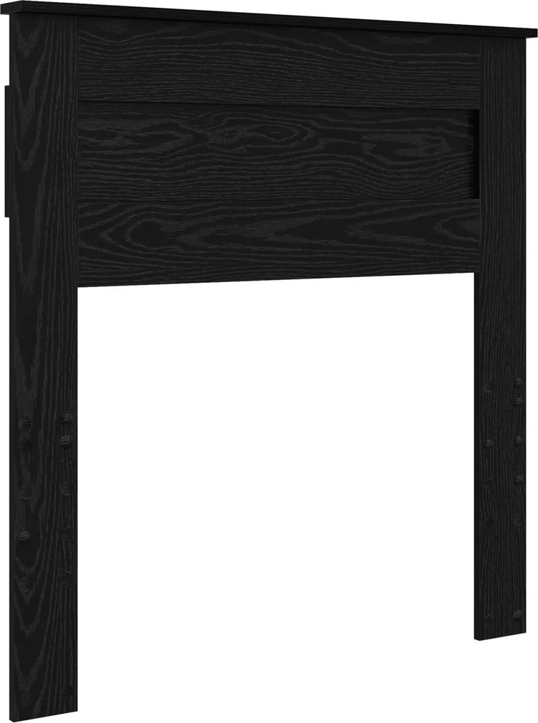 vidaXL Fejtámla Fekete tölgy 90 cm Faanyag