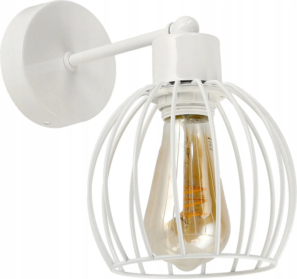 LED-es olvasólámpa fali lámpakarral, drótvázas