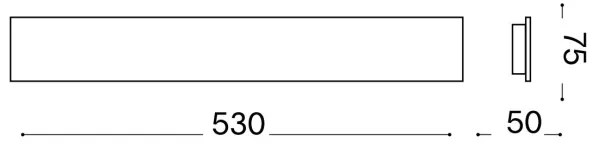 Ideal Lux - LED Fali lámpa ZIG ZAG LED/23W/230V 53 cm CRI 90 réz