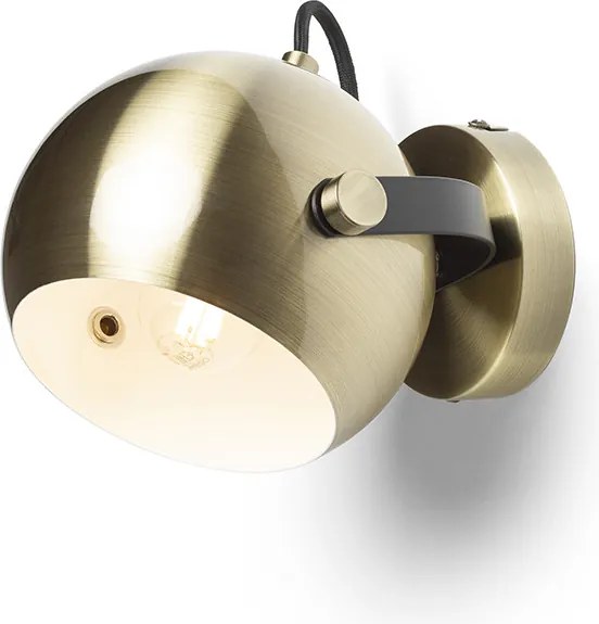 RENDL AGNETA felületre szerelhető szálcsiszolt sárgaréz/fekete 230V LED E27 11W