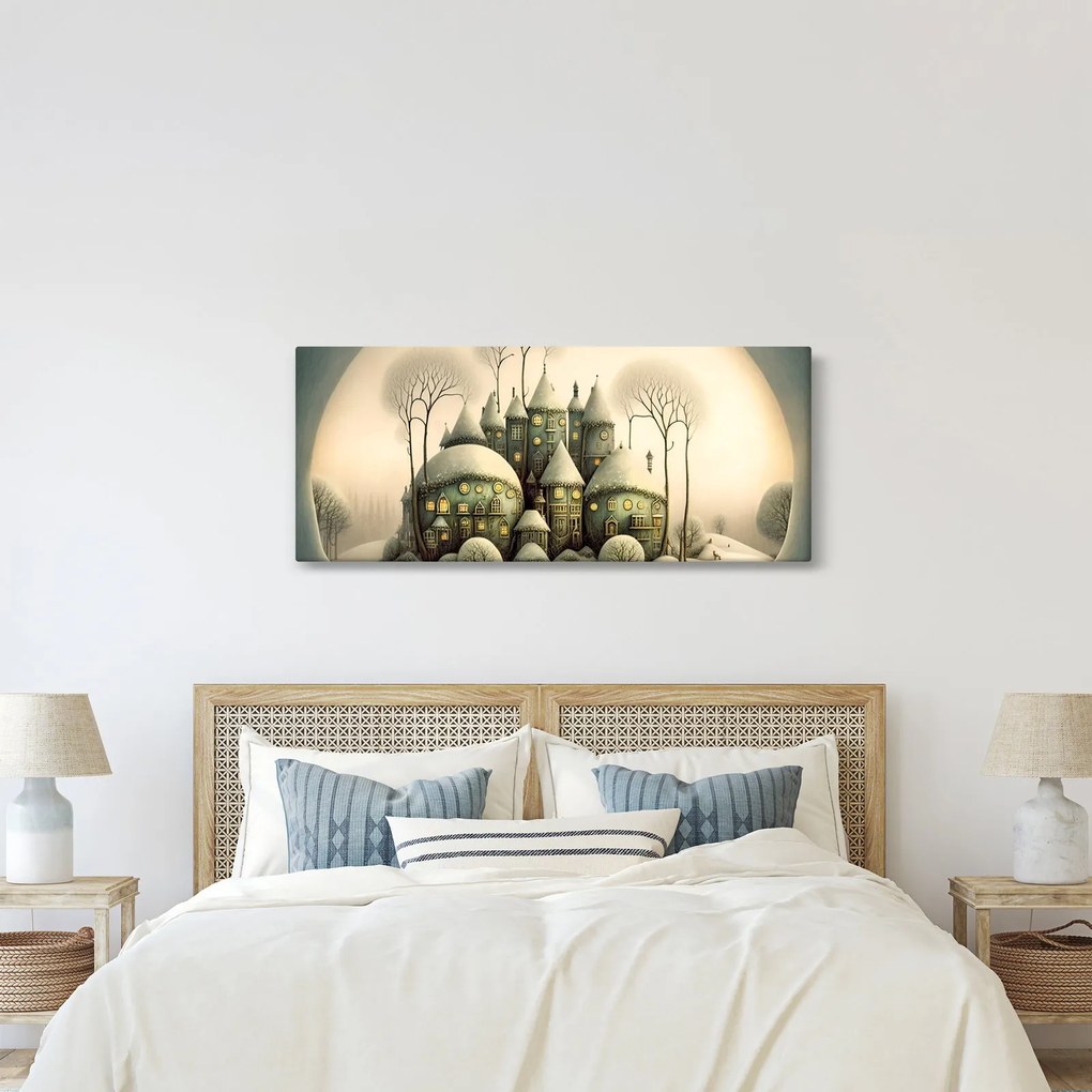 Kép - Mesebeli házikók (120x50 cm)