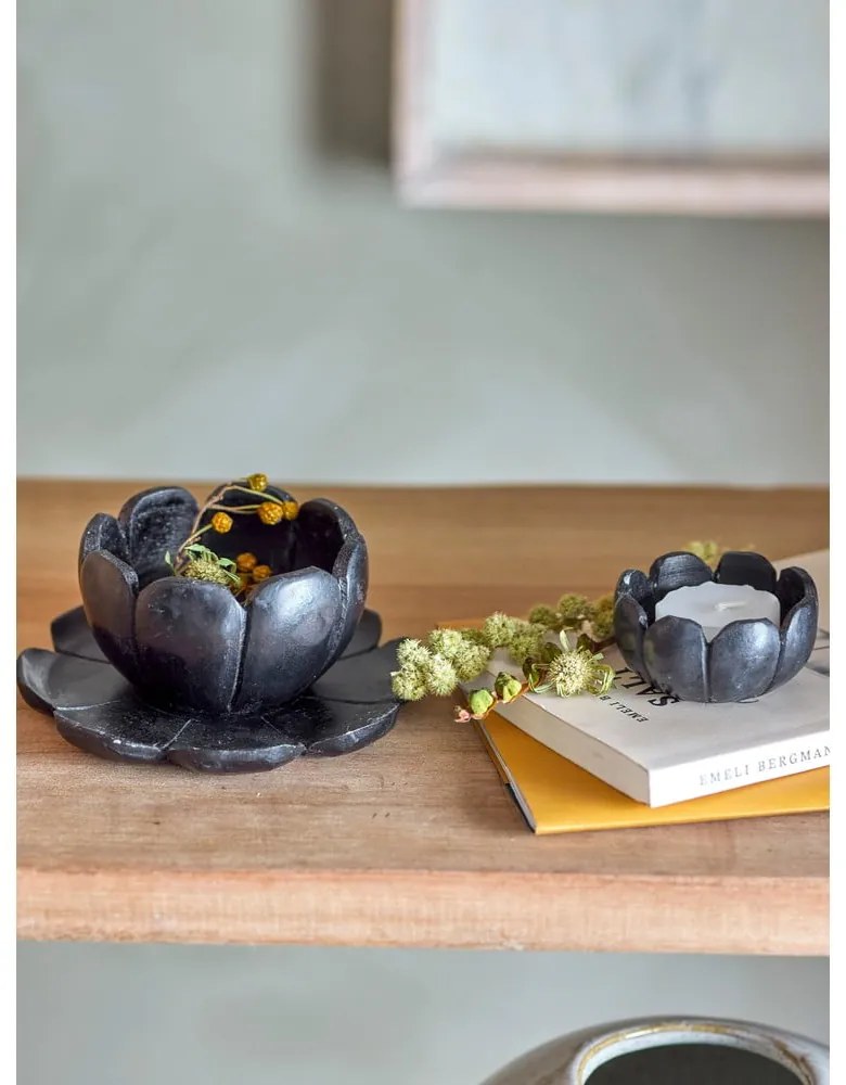 Kő gyertyatartó készlet teamécseshez 3 db-os Reiko – Bloomingville