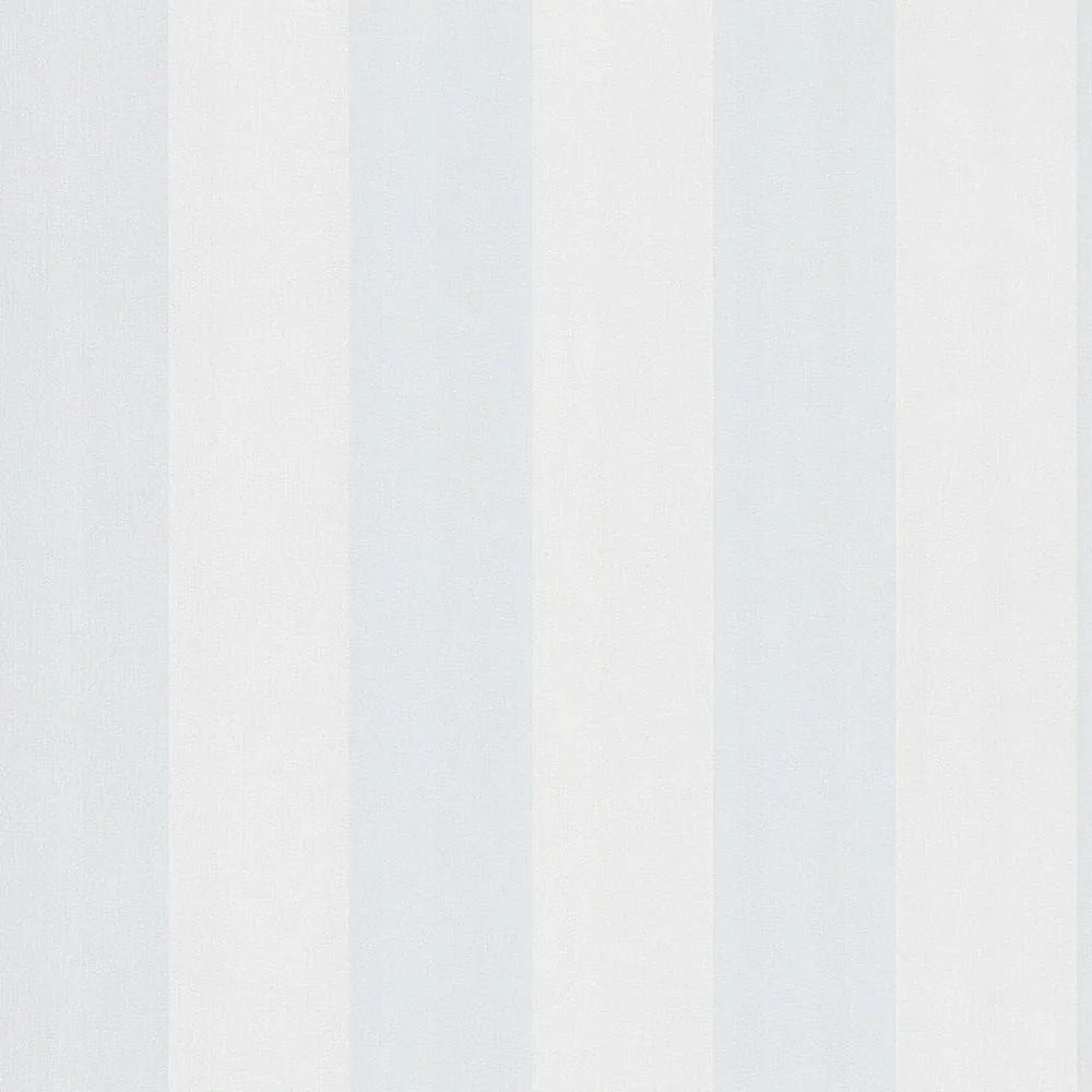 Tapéta A Szobába Függőleges Csíkos Fehér-kék Flizelin Tapéta