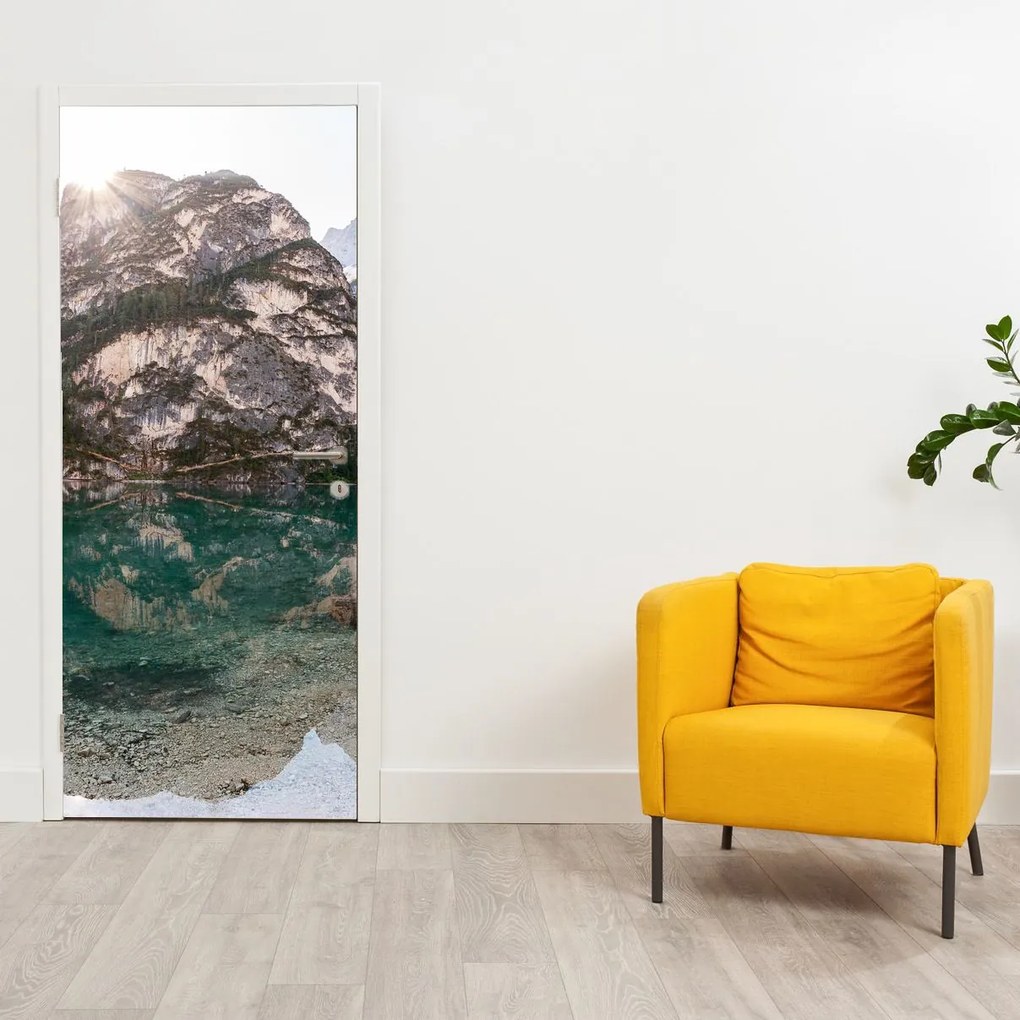 Fotótapéta ajtóra - Hegyi tó (95x205cm)