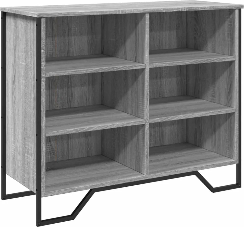 vidaXL szürke sonoma színű szerelt fa tálalószekrény 91x35,5x74,5 cm