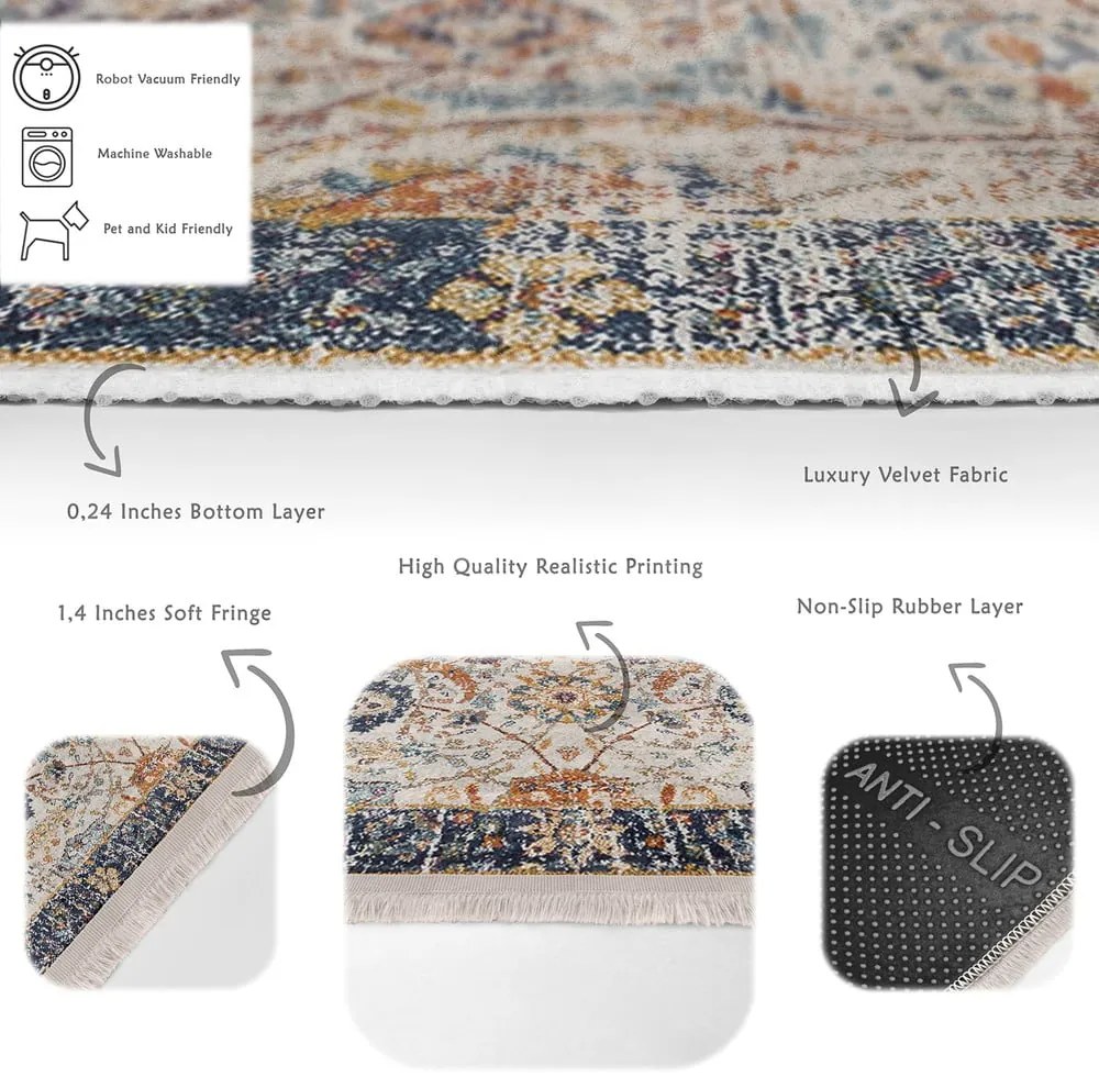 Bézs futószőnyeg 80x200 cm – Mila Home