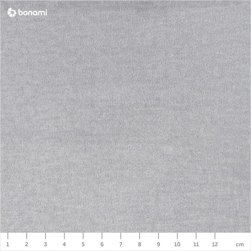 Világosszürke kárpitozott ágyneműtartós franciaágy ágyráccsal 140x200 cm Lamica – ELTAP