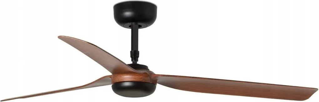 Faro Punt M DC mennyezeti ventilátor fekete/sötét fa, távirányítóval