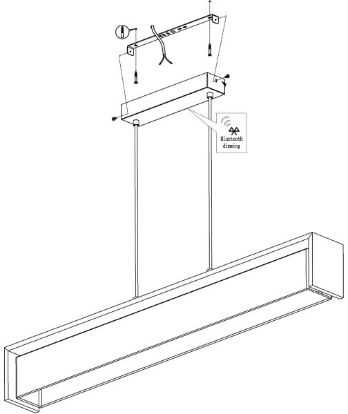 Eglo 900075 - LED RGBW Dimmelhető csillár zsinóron VALDELAGRANO-Z LED/33,6W/230V