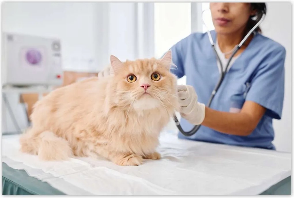 Poszterek 120x80 Orvos macska vizsgálat