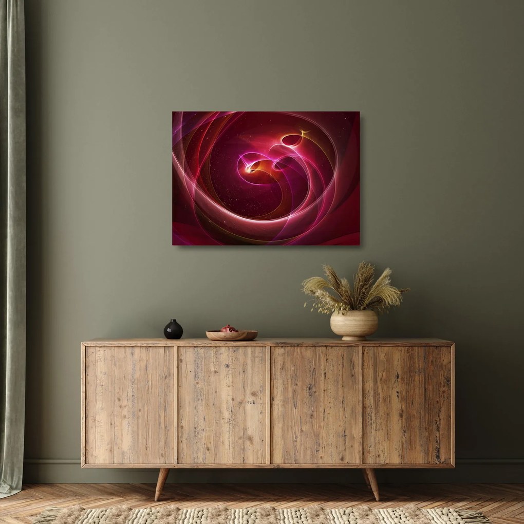 Kép - Világos vonalak (üvegen) (70x50 cm)