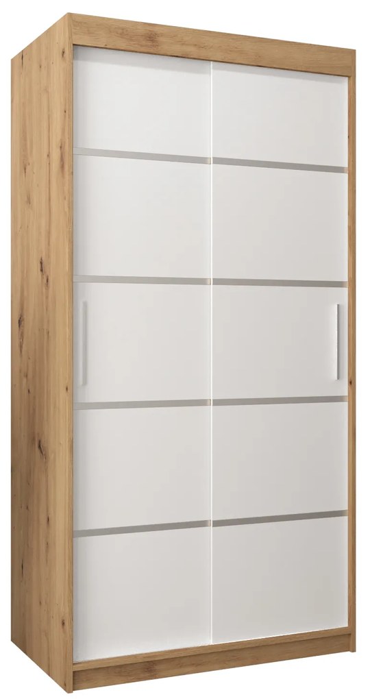 Ruhásszekrény 100 cm Verika 1 100 (artisan tölgy + fehér). 1063670