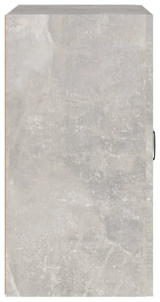 betonszürke szerelt fa faliszekrény 60 x 31 x 60 cm