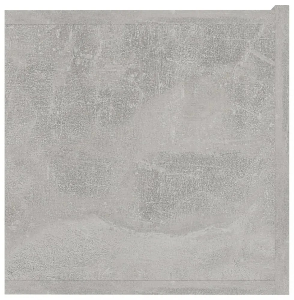betonszürke szerelt fa TV-szekrény 80 x 30 x 30 cm