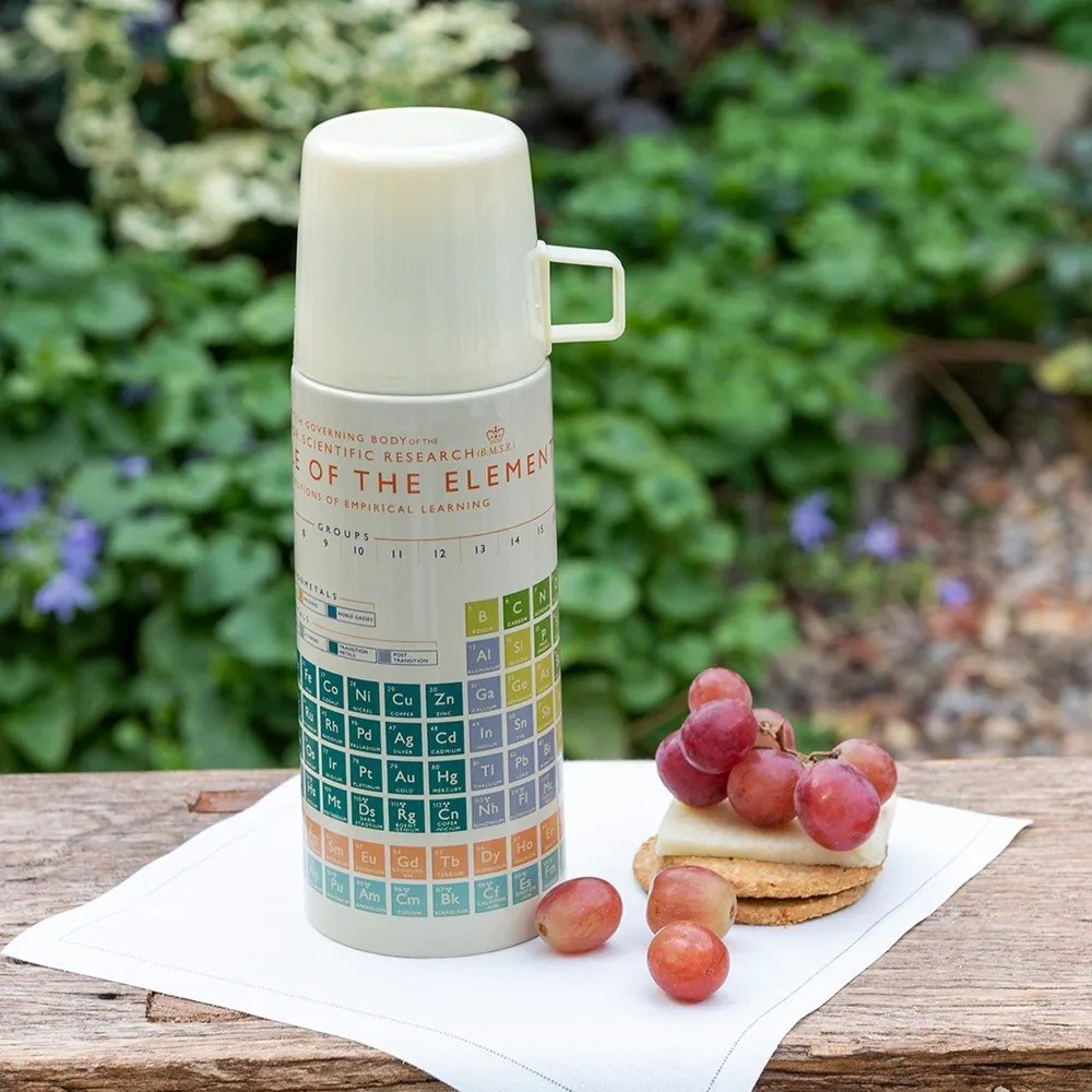 Krémszínű gyerek termosz 350 ml Periodic Table – Rex London