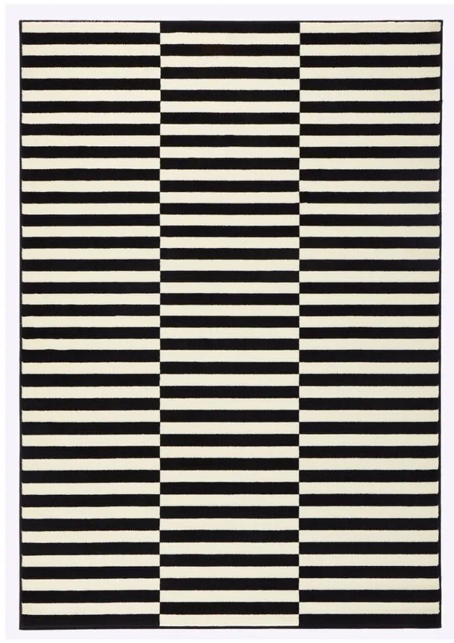 Fekete-krémszínű szőnyeg 160x230 cm Gloria – Hanse Home