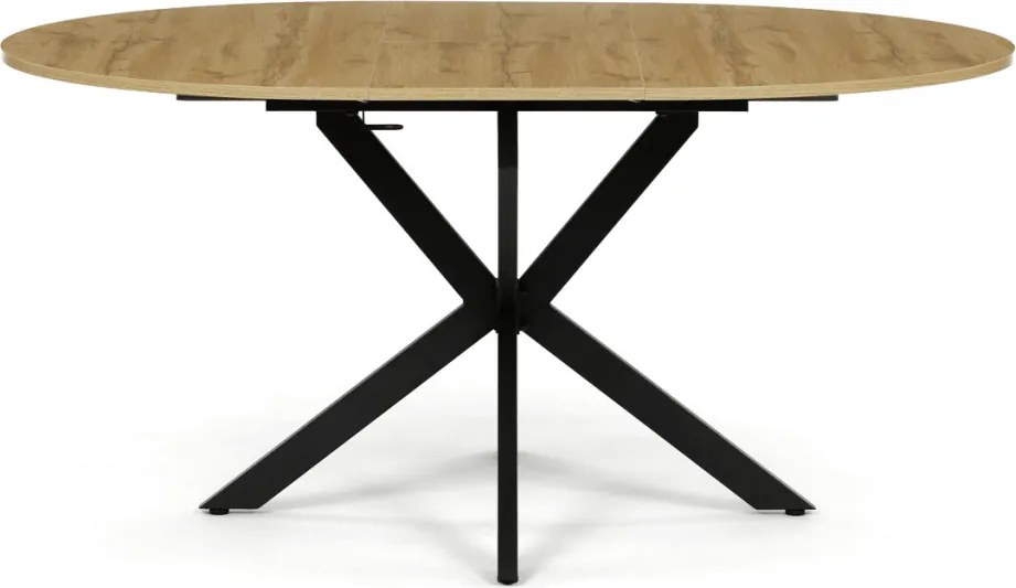 Étkezőasztal bővíthető 120–160 × 120 cm melamin tölgy OAK