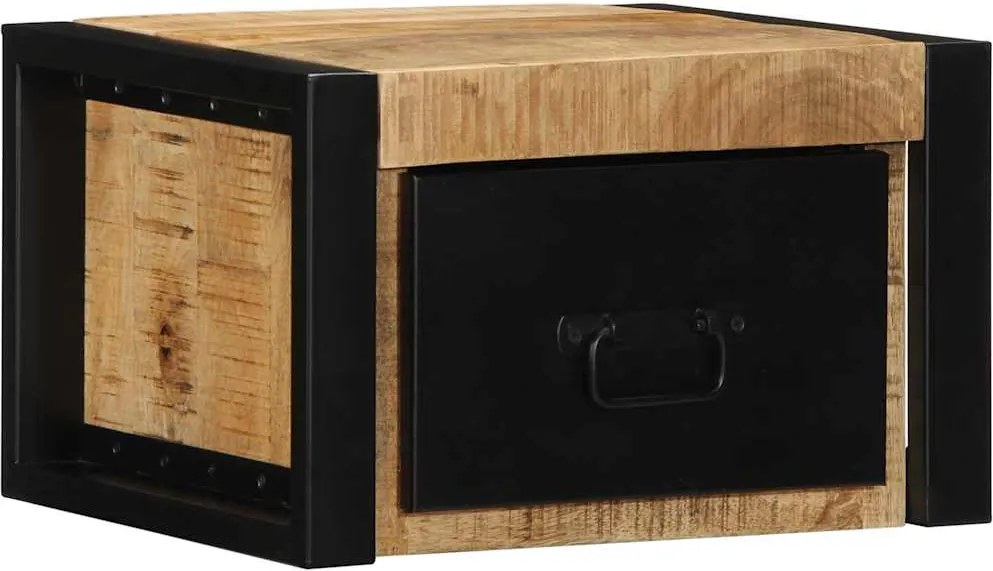 vidaXL Éjjeli szekrény 40x35x25 cm tömör durva fa mangó