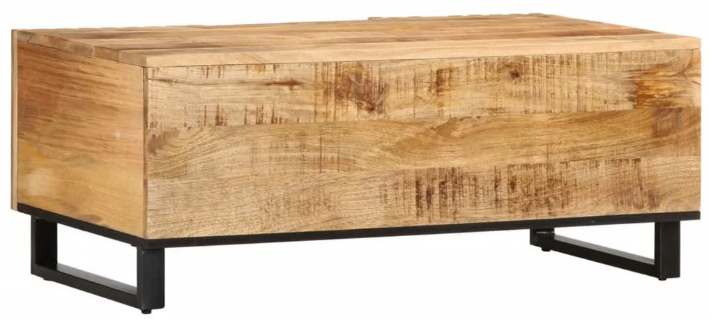Tömör nyers mangófa dohányzóasztal 100 x 55 x 40 cm