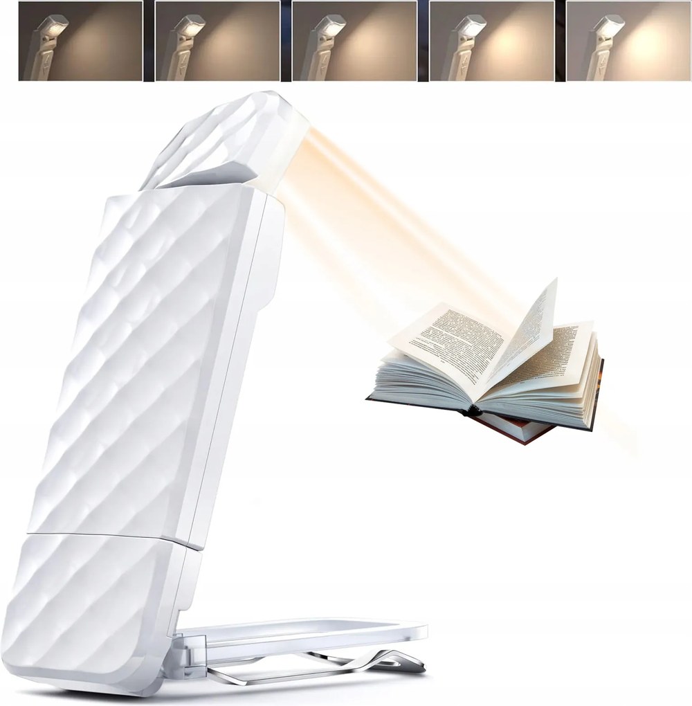 LED-es asztali lámpa csiptetővel, állítható, 3 fénymód, Usb