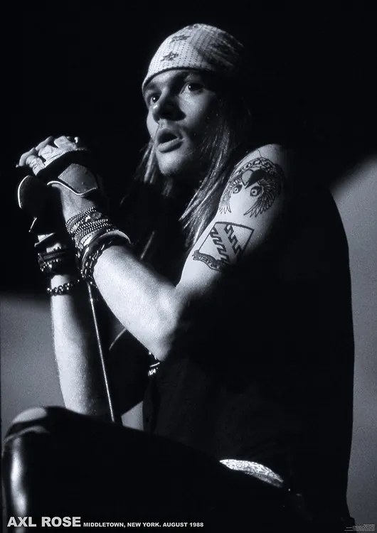 Plakát Guns N Roses (Axl Rose) - Middletown, New York, August 1988